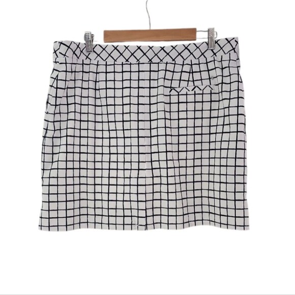 Izod Windowpane Skort Sz 14 NWOT Classic Preppy Golf Tennis Outdoor Fitness - Picture 2 of 15